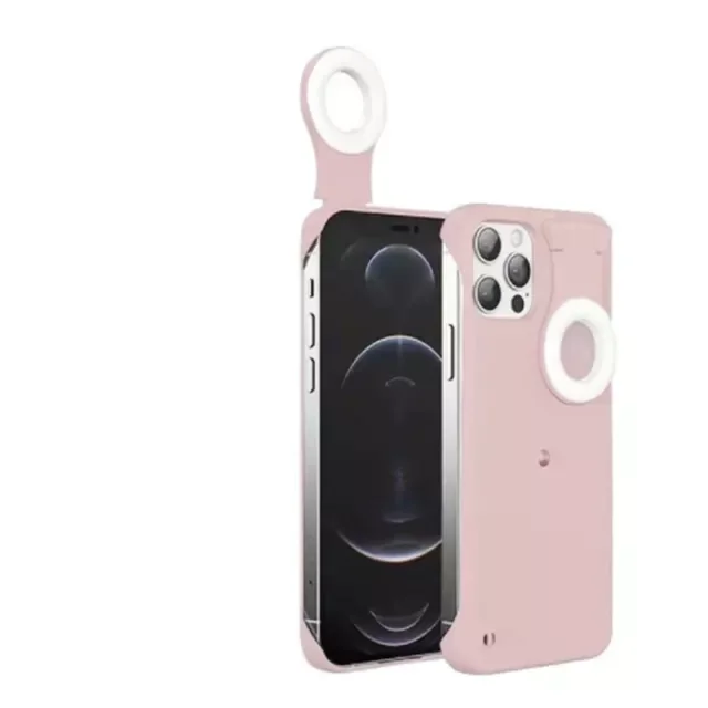 

чехол на айфон 13with LED Selfie Light Portable Protective Back Cover celular Selfie BeautyFor iPhone 13 Pro Max 12 11 Cases