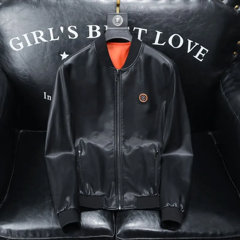 Модное брендовое кожаное пальто Pu Shuai верхняя одежда мужская весенне-осенняя