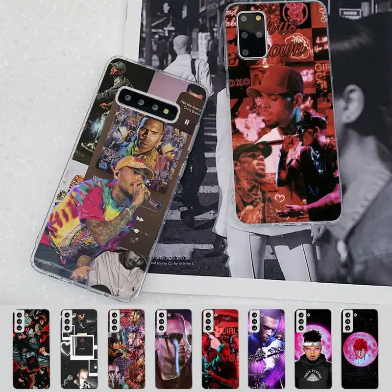 Chris Brown Phone Case for Samsung S21 A10 for Redmi Note 7 9 for Huawei P30Pro Honor 8X 10i cover