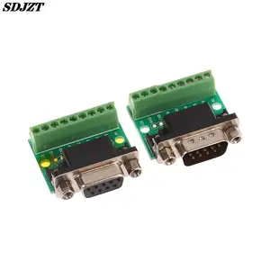 DB9 Male And Female Connector Adapter Screw Terminal 9-Pin 9-Hole RS232 RS485 Conversion Board