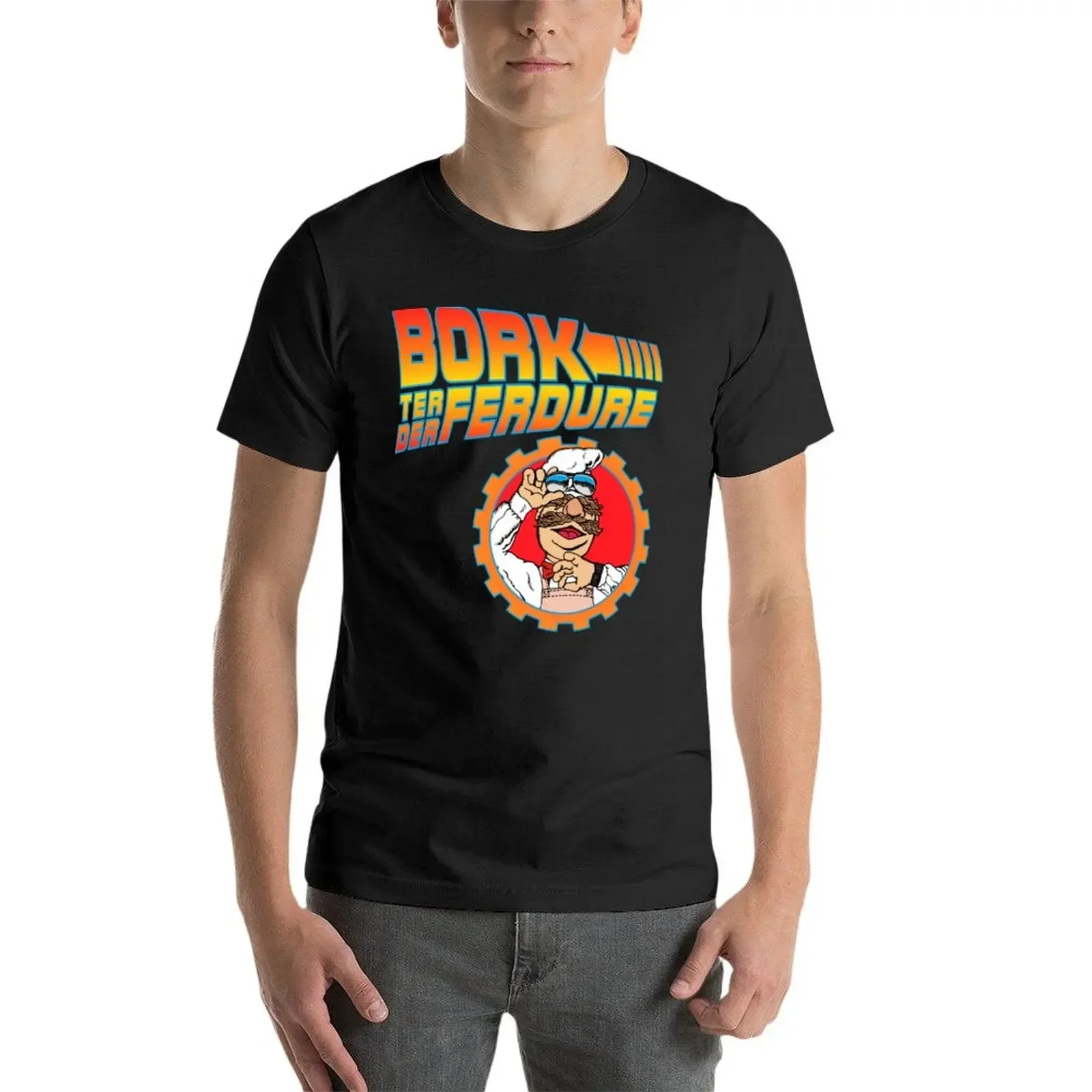 Футболка Bork Ter Der Ferdure черные футболки с аниме набор быстросохнущих мужских