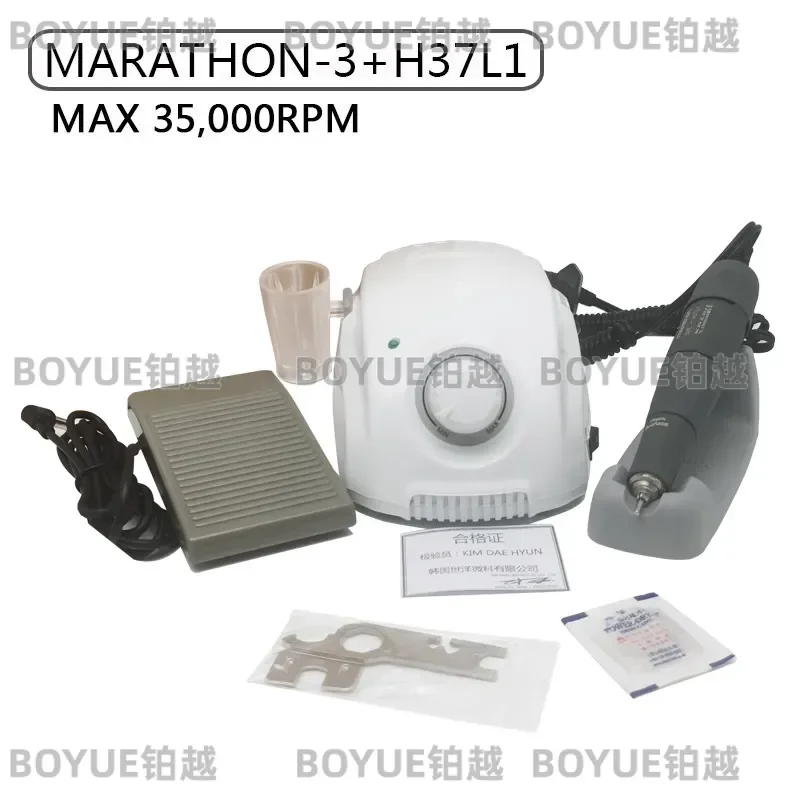 Электрическая машинка для маникюра и педикюра Marathon 3 Shiyang Gen 3 с насадкой 37L1 для полировки и работы с ювелирными изделиями (art.: 3920dcacef12b) - 3920dcacef12b