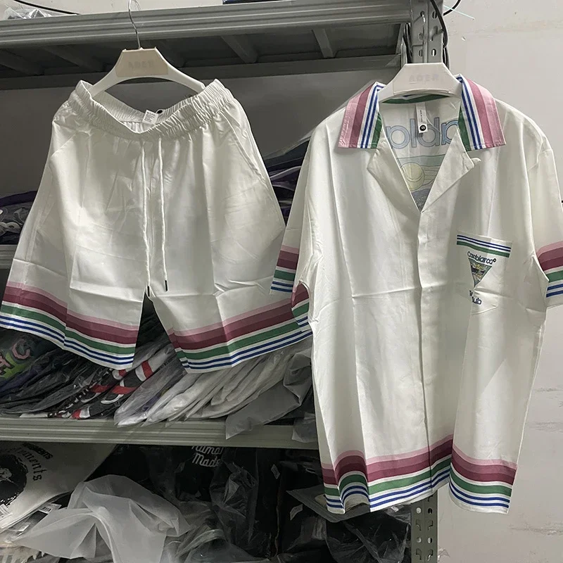 

Новая теннисная Клубная рубашка Касабланка для мужчин и женщин версии гавайской рубашки