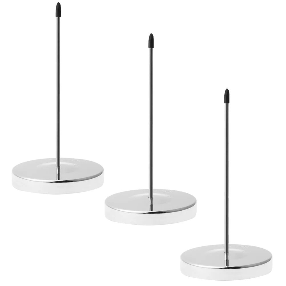 

3pcs Desk Paper Holders Spike Sticks Bill Forks Check Holders Bill Holders