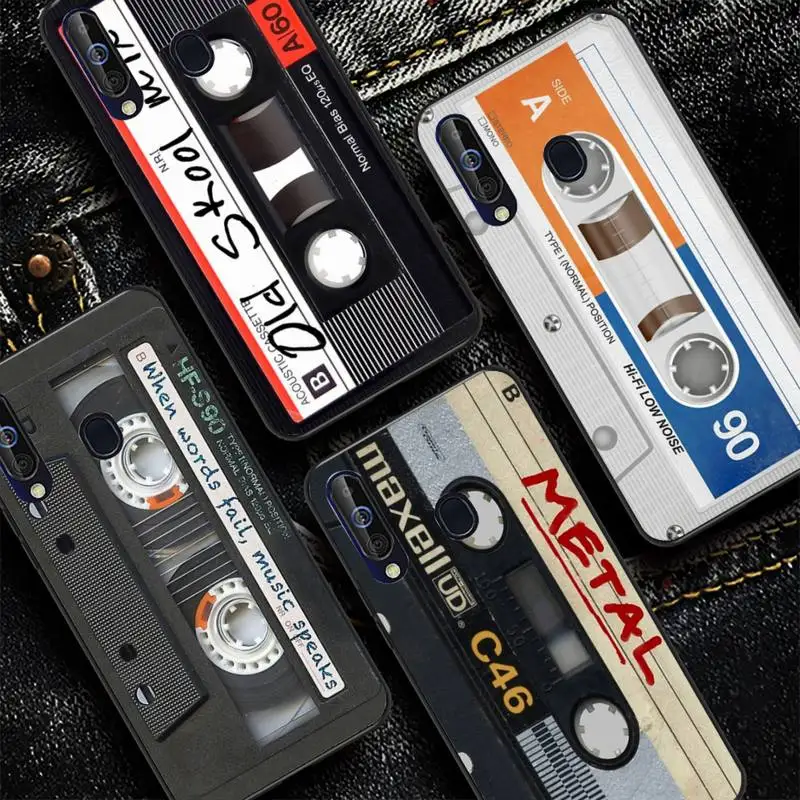 

Vintage Cassette tape Phone Case for Samsung A 51 30s 71 21s 10 70 31 52 12 30 40 32 11 20e 20s 01 02s 72 cover