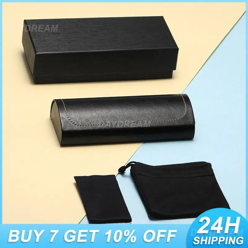 

Black Glasses Case Sunglasses Cortex Glasses Case/glasses Bag Portable Glasses Case Storage Box Convenient Storage Glasses Case