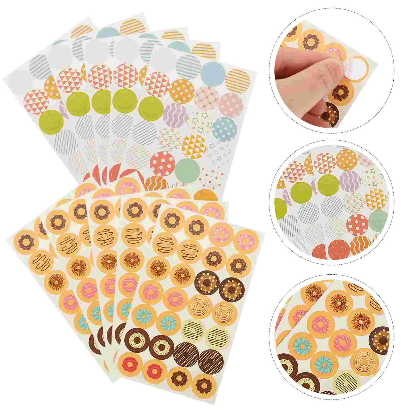 

280 Pcs Reinforcements Hole-punched Pages Round Binder Sticker Labels Stickers Paper Matte Repairing Holes Adhesive