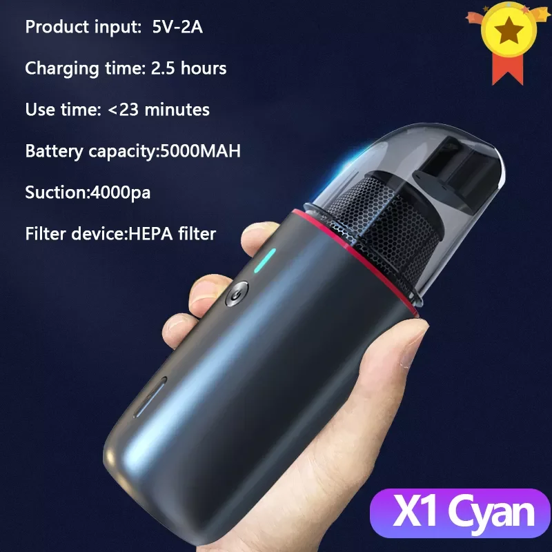 

Mini vacuum cleaner wireless 4000Pa Portable Handheld Auto car Vaccum Cleaner Interior Home Computer Cleaning