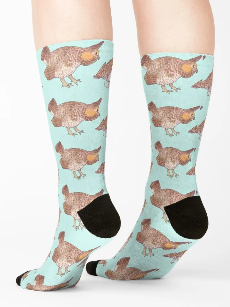 Большие степные куриные акварельные Носки с рисунком дикой птицы Модные