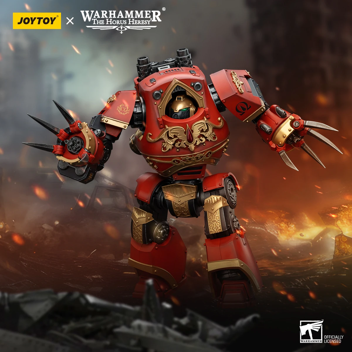 JOYTOY JT00737 Warhammer the Horus Heresy 1:18 Blood Angels Contemptor-Incaendius Dreadnought