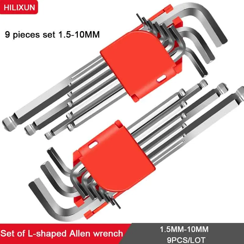 

Универсальный гаечный ключ 9 шт./лот инструмент для домашнего ремонта Многофункциональный L-образный гаечный ключ инструмент для ремонта ав...