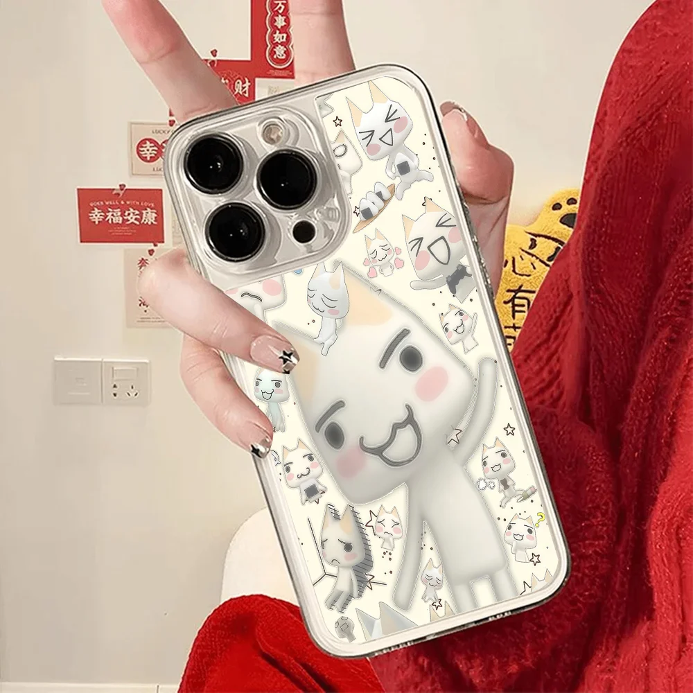 Фото Милый мультяшный чехол для телефона T-Toro I-Inoue FUNDA для iPhone 12, 11, 13, 14, 15, 16, 17 MINI Max Pro Plus, противоударная мягкая прозрачная задняя крышка №4