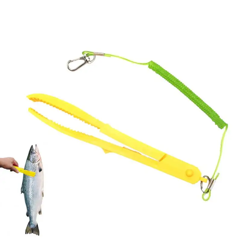 

Fish Gripper With Sawteeth Ergonomic Handle Anti-slip Catching Fish Compact Durable Fishing Control Pliers Fishing Supplies