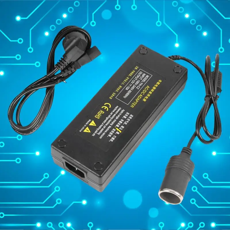 

AC To DC Adapter 110V-220V To 12V 6A 8A 10A Power Supply Cigarettes Lighter Converter Inverter 12V For Car Air Pump