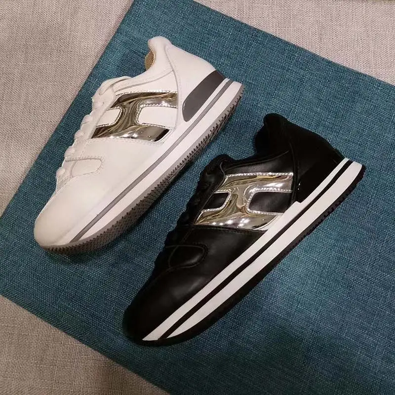 Hogan Casual Genuine Leather Platform Sneakers Shoes for Women Sneakers Women Women Shoes Designer Shoes Men Shoes