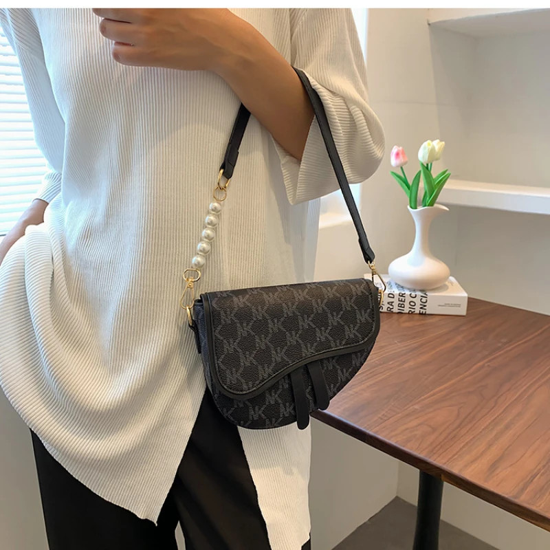 

Female Leather Bag Fashion Design Luxury Bag for Women's Crossbody Bag Shoulder Bag Underarm Saddle Bag Side Bags for Women y2k