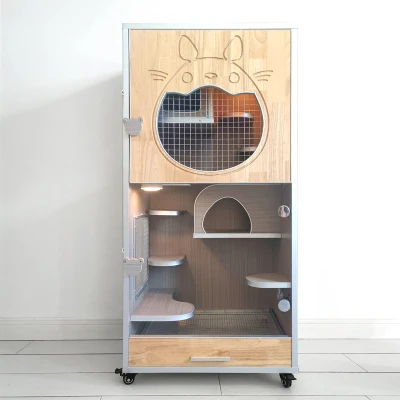 

Totoro Cabinet Cage Villa Luxury Ecological Board Ice Nest Cooling With Air Conditioning Large Space