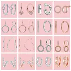 Женские серьги из серебра 925 пробы, со сверкающими бриллиантами