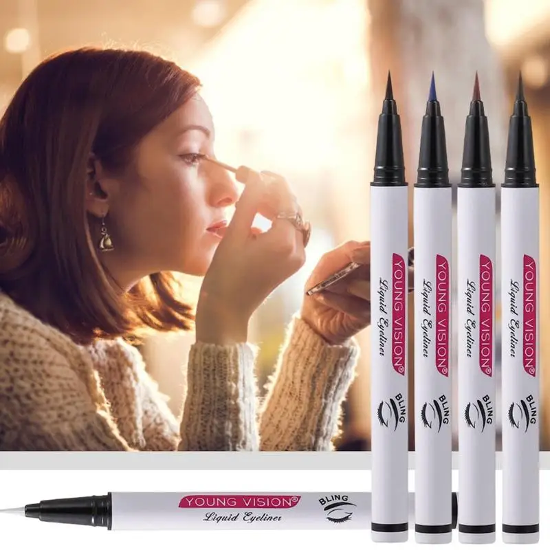 

5 Colors Eyeliner Set Waterproof Liquid Eyeliner Pencils Multi Color Quick Drying Eyeliner Pen Smudge Proof Eye Makeup Cosmetics