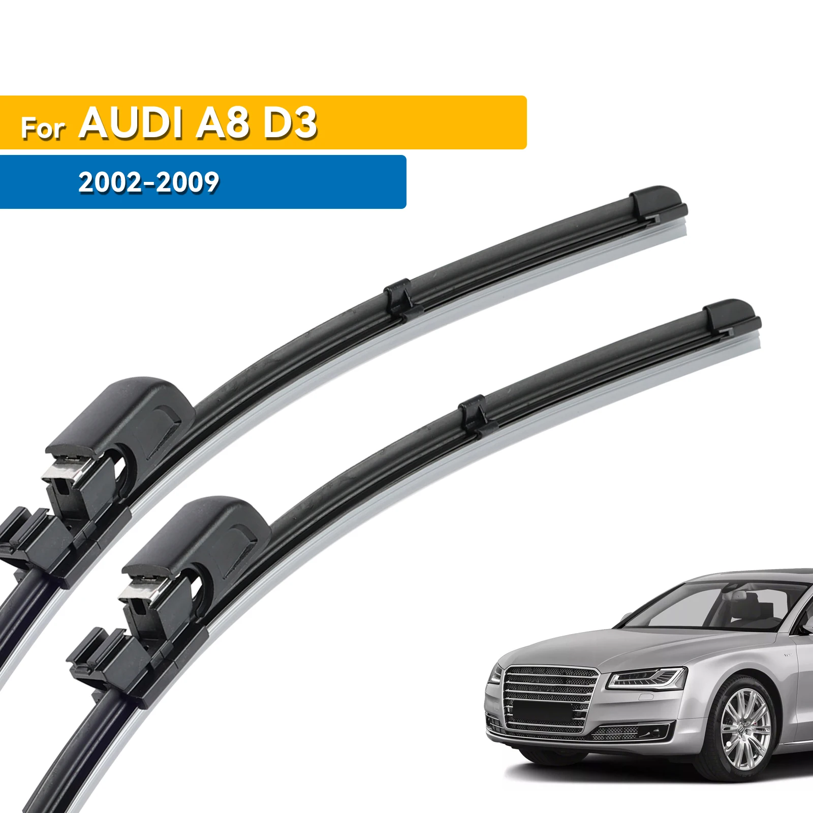 

Щетки стеклоочистителя Erick's LHD для Audi A8 D3 2002-2009, стеклоочистители для лобового стекла, автомобильные щетки от дождя 24 дюйма + 23 дюйма