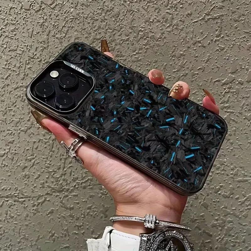 Фото Чехол для телефона IMD с синим звездным узором для Iphone 17 16 Pro Max 15 14 13 12 11 XS XR 7 8 Plus 17Air 16E, противоударный жесткий чехол №5