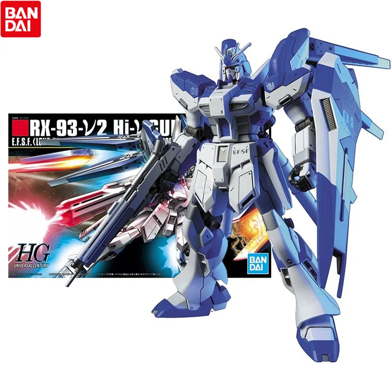 

Bandai Genuine Gundam Model Kit Anime Figure HGUC 1/144 RX-93-V2 HI-V Collection Gunpla Anime Action Figure Toys for Children