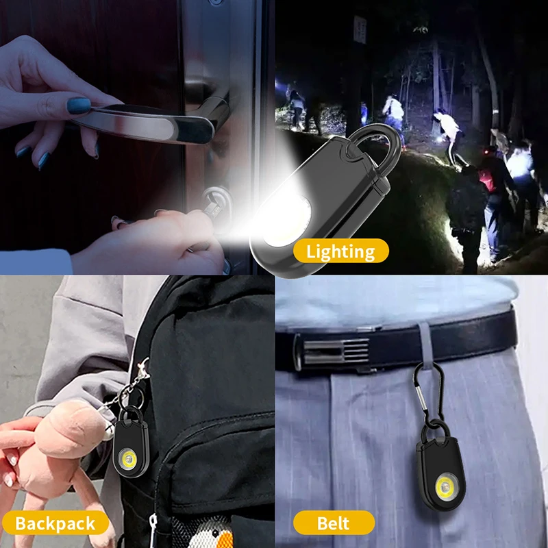 

Охранная сирена для самообороны для женщин, брелок с дБ, SOS