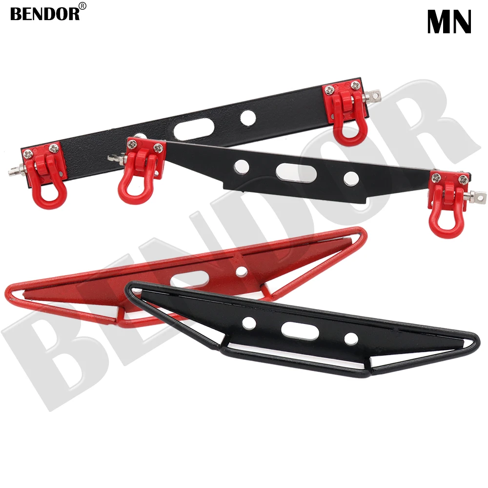 

MN D90 D91 D99S MN90 MN99S Metal Rear Bumper with Tow Hook for MN 1/12 RC Car Upgrade Parts