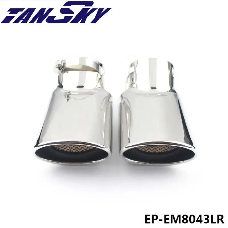 

EPMAN 2 Pcs Car 304SS Rear Exhaust Pipe Tail Muffler Tip Trim For Land Rover 05-12 Range Rover Diesel EP-EM8043LR