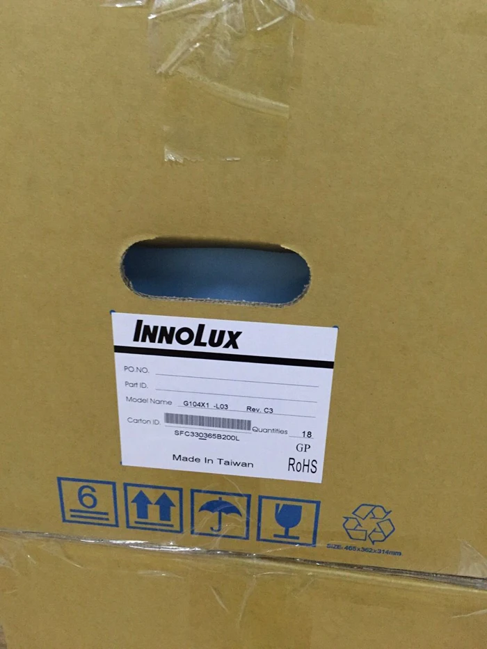 

G104X1-L03 Innolux Display 10.4inch LCD Panel 1024X768 XGA Non-Touch Screen