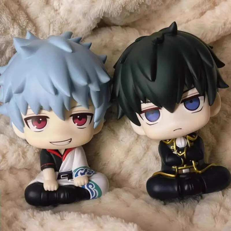 Фото Фигурка Sss+ Gintama: Саката Гинтоки, Хиджиката Тоширо, ПВХ, статичная, в сидячей позе, в пакете OPP, настольное украшение, подарок №1