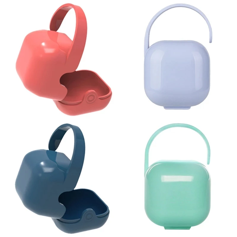 

Portable Newborn Boys Girls Nipple Boxs Infant Soother Container Baby Pacifier Storage Box Pacifiers Holder Baby Shower Case