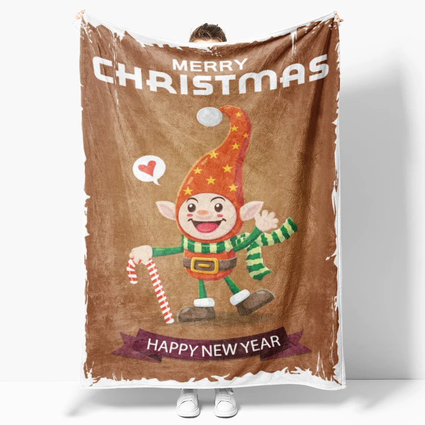 

Kids New Year Gift Christmas Blanket Throw Soft For for Sofa Beds Home Decoration Tapestry Wall Hanging 2 Size/Stop Sell Dec 1th