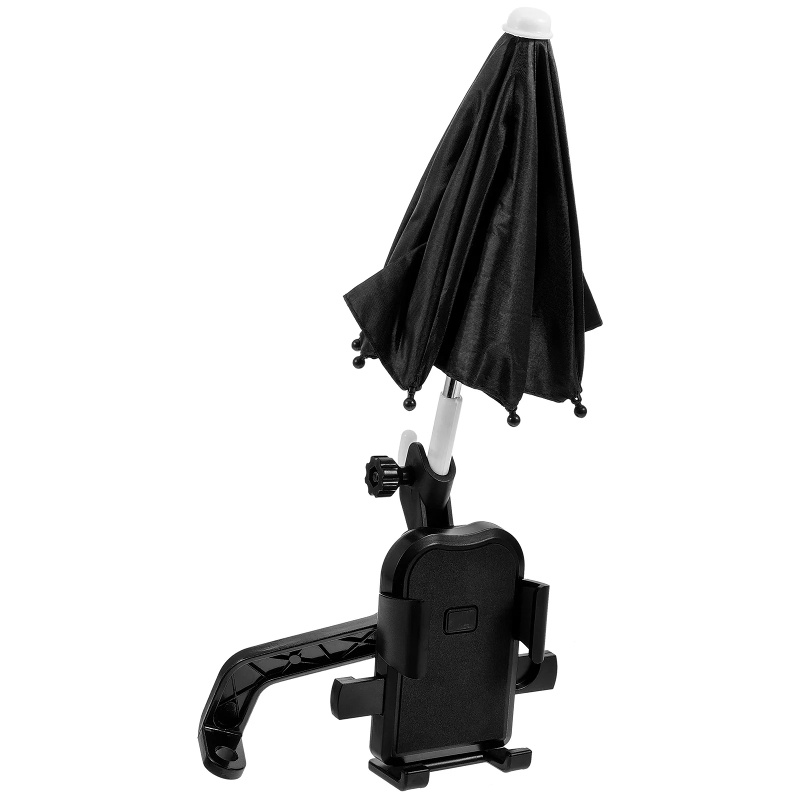 

1 Set of Bike Phone Holder with Umbrella Bike Riding Phone Support Stand Plastic Cycling Phone Holder
