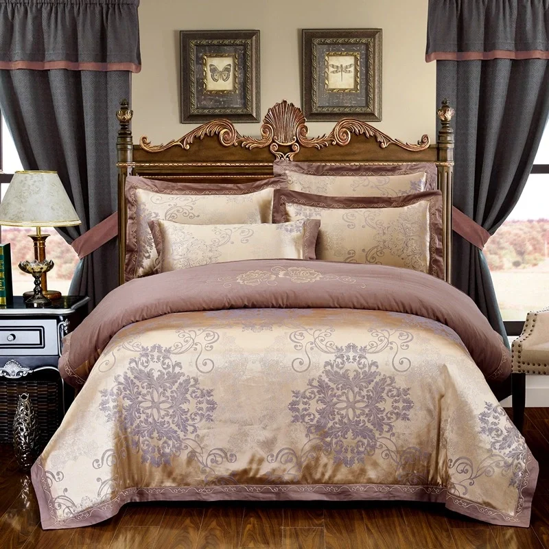 

Four sets of embroidery silk and cotton jacquard