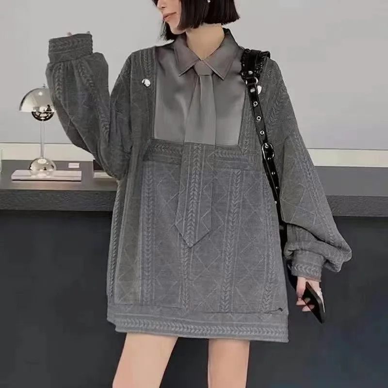 

Женская уличная одежда 2023, Модные свитшоты, Женские повседневные топы оверсайз, одежда Y2k, корейские толстовки, топы