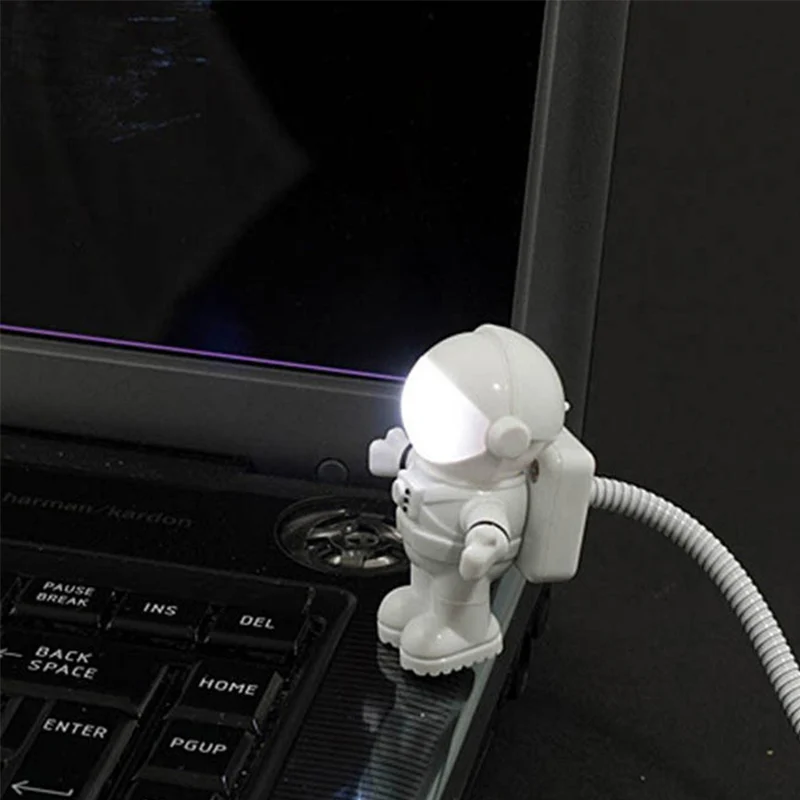 

Портативный ночсветильник с питанием от USB, настольная лампа в форме астронавта для чтения, 5 В, светильник ПА для компьютера, ноутбука, свети...