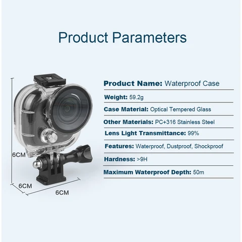Водонепроницаемый чехол DIXSG для Insta360 GO Ultra