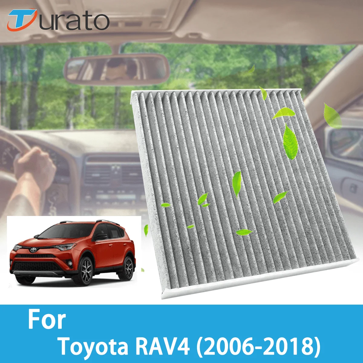 Аксессуары для Toyota RAV4 2006-2018 автофильтры из углеродного волокна 87139-02020 87139-02090