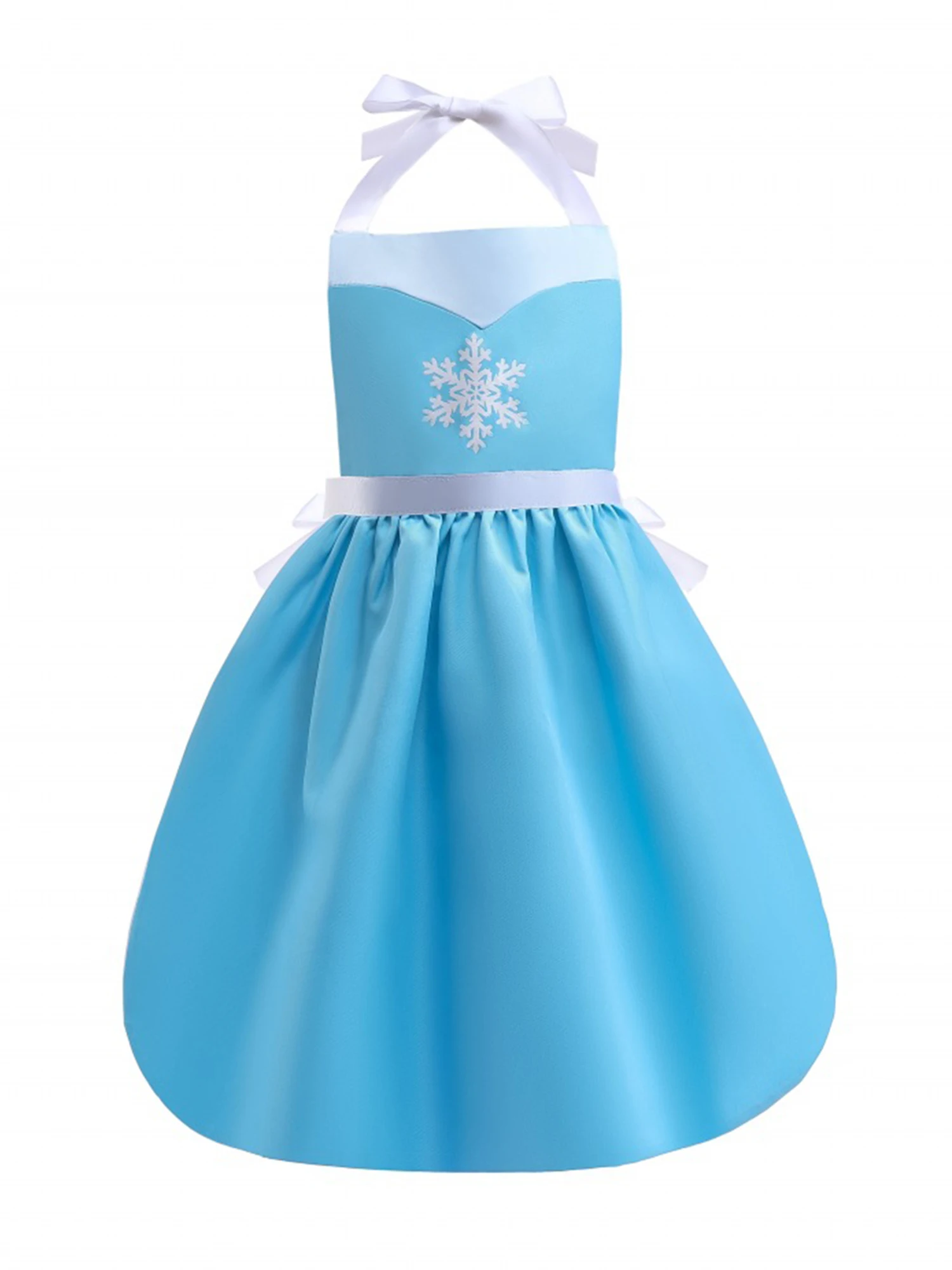 

Детское платье принцессы для девочек, регулируемый самозавязывающийся фартук на бретельках, милое мультяшное платье, костюмы для девочек, ...