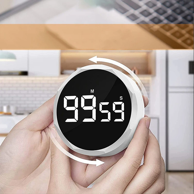 

Baseus Magnetic Kitchen Timer Digital Timer Manual Countdown Alarm Clock Mechanical Cooking Timer Cooking Shower Study Stopwatch