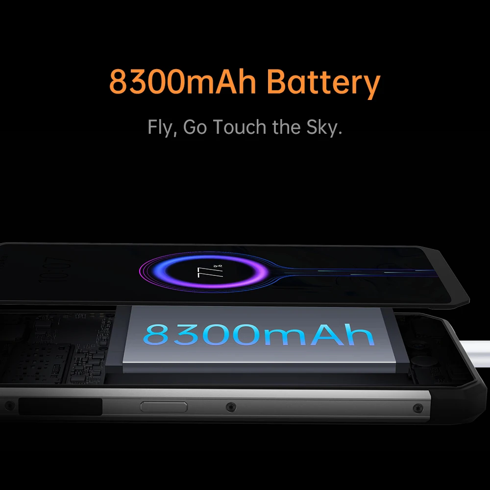 OUKITEL WP17 Смартфон 8300 мАч Аккумулятор 8 ГБ + 128 Восьмиядерный мобильный телефон 64MP