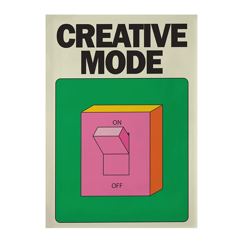 Creative Mode Wall Print Colorful Poster Retro Pink Wall Art Canvas Painting Trendy Room Decor Pictures For Living Room