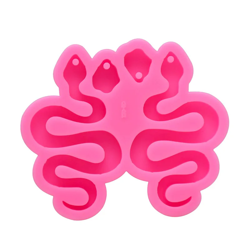 

Snake Shape Earring Resin Mold with Hole Earring Jewelry DIY Epoxy Mould Decoration Keychain Mold