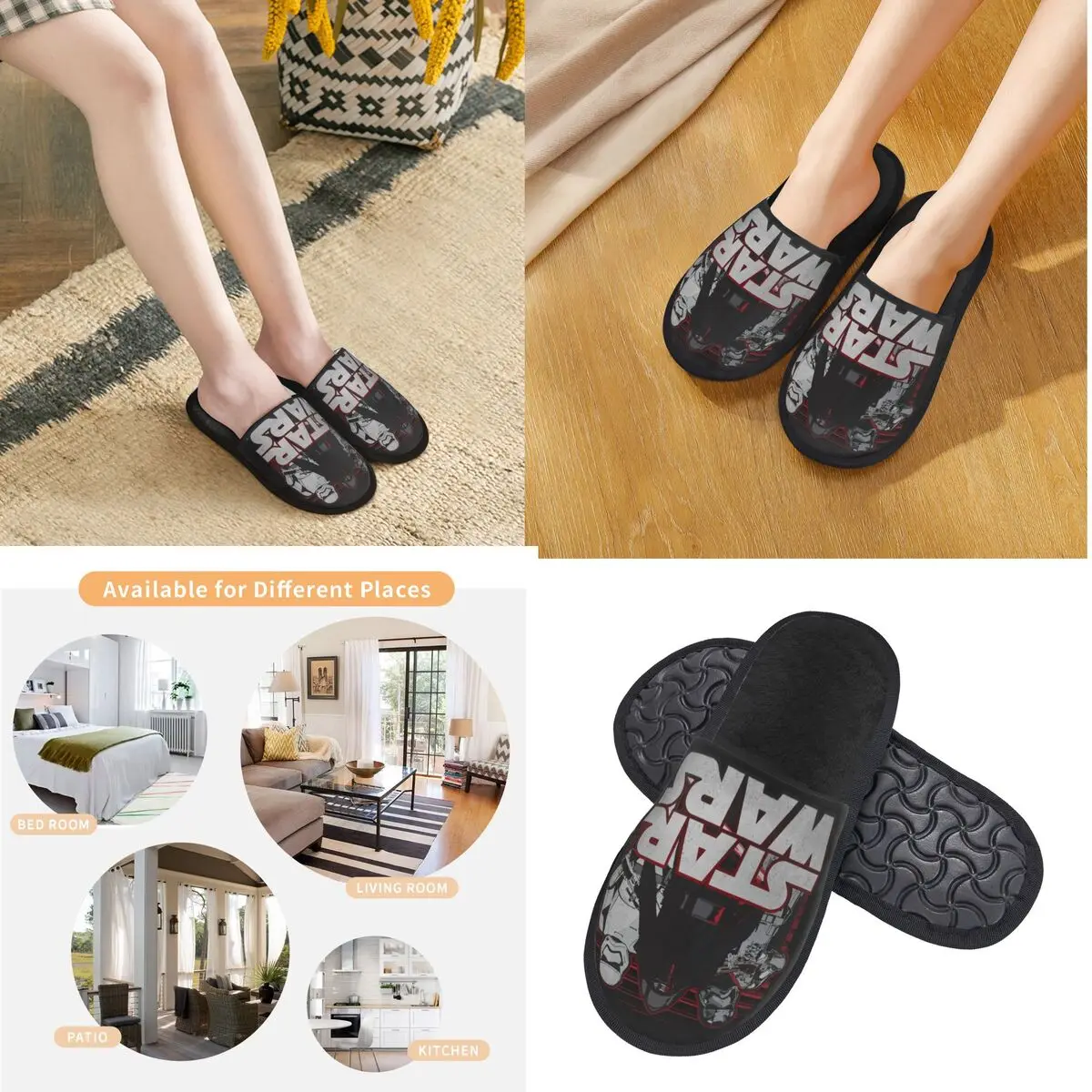 Зимние домашние хлопковые тапочки в стиле ретро Звездные войны (3) товары меховые