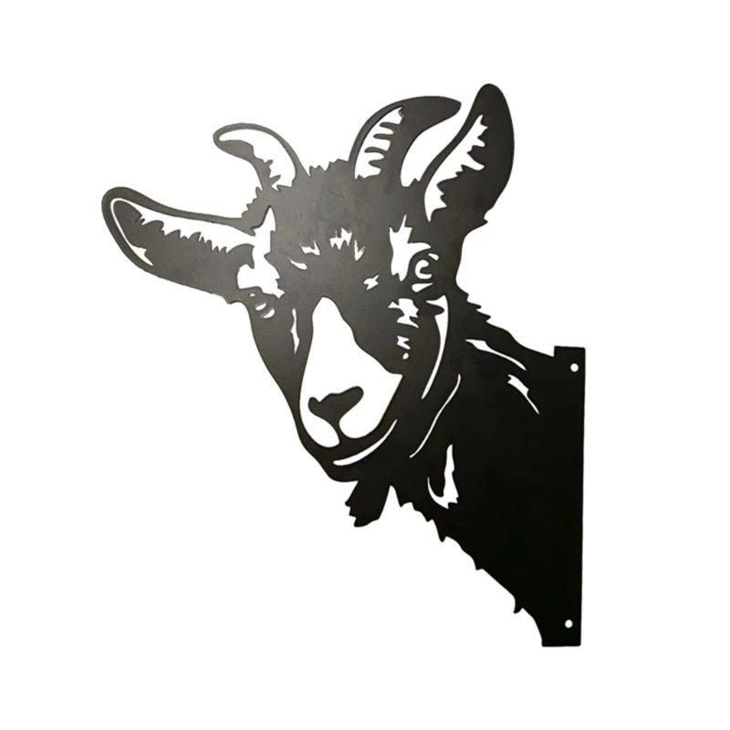 

Металлическая подглядывающая овца Декор Статуя животного Вечеринка Фоновое украшение