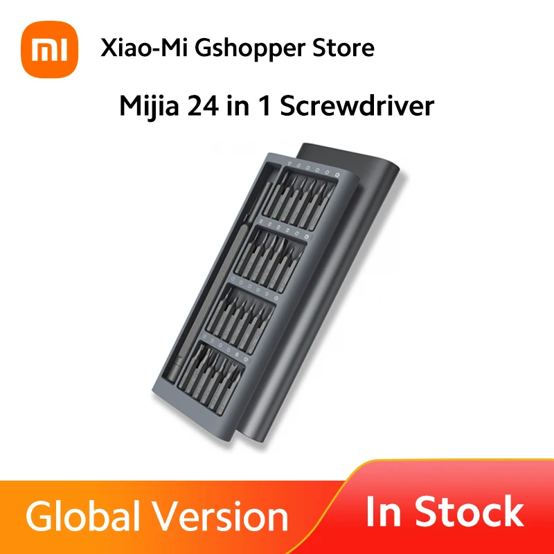 Оригинальный прецизионный отвертка Xiaomi Mijia 24 в 1 магнитные биты алюминиевая