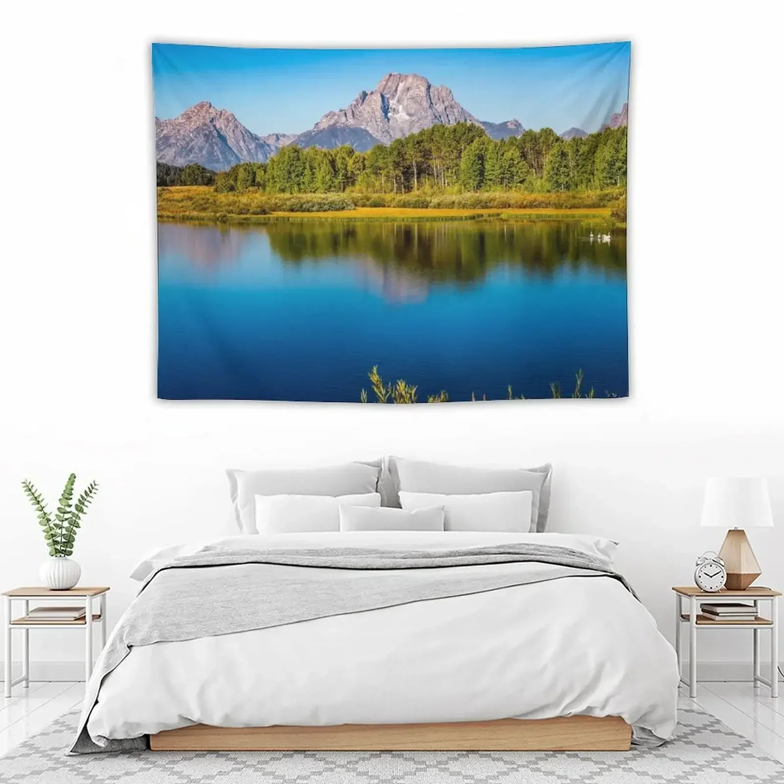 Гобелен Oxbow изгиб-mtan in the Grand Tetons декоративные обои для спальни гобелен на заказ