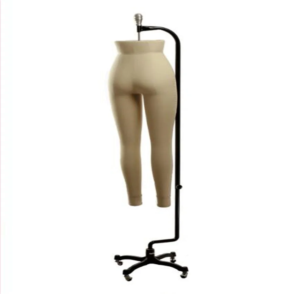 

2023 Stereoscopic Cutting White Cotton Female Mannequin Body Props Pants Universal Wheel Base Adjustable Height C799