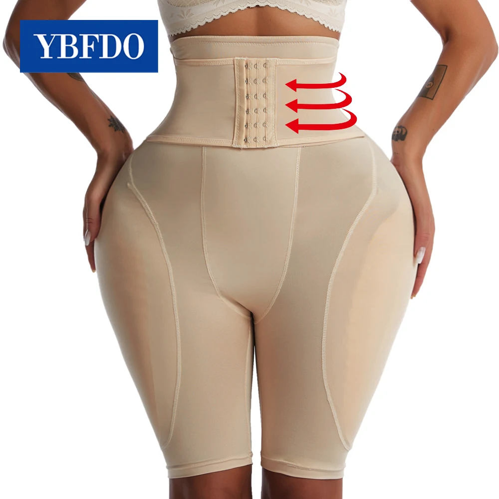 

YBFDO Fake Buttocks Women Ass Butt Lifter Enhancer Shapewear Panties Hip Pads High Waist Body Shapers Underwear Hip Shaper Pants